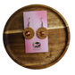 Enchanted Waffle Polymer Clay Dangle Earrings