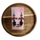 Sword & Serpent Rose Earrings – Dark Fantasy Polymer Clay Jewelry