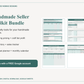 Handmade Seller Toolkit — 4 Google Sheets Templates — Teal Edition