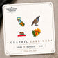 California Mix & Match Stud Earrings on the tilted Enchanted Nomad Designs card