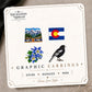 Colorado Mix & Match Stud Earrings on the tilted Enchanted Nomad Designs card