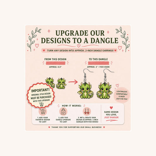 Graphic Earring Dangle Upgrade example