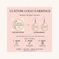 Custom Logo Dangle Earrings example