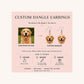 Custom Pet Photo Dangle Earrings example