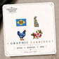 Delaware Mix & Match Stud Earrings on the tilted Enchanted Nomad Designs card