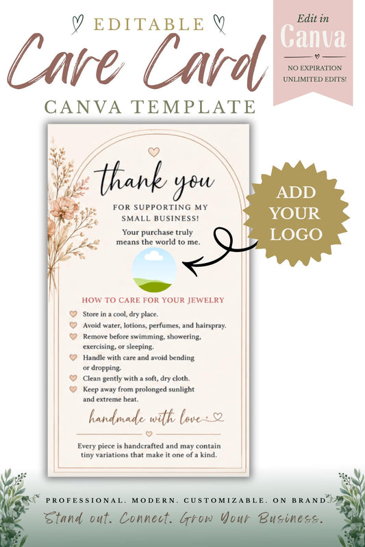 Small Business Thank You Card — Canva Template preview 1