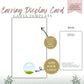 Earring Display Card — Canva Template preview 1
