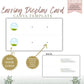 Stud Earring Display Card — Canva Template preview 1