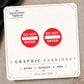 Do Not Enter Sign Stud Earrings on the tilted Enchanted Nomad Designs card