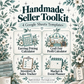 Handmade Seller Toolkit — 4 Google Sheets Templates — Teal Edition