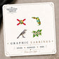 Florida Mix & Match Stud Earrings on the tilted Enchanted Nomad Designs card