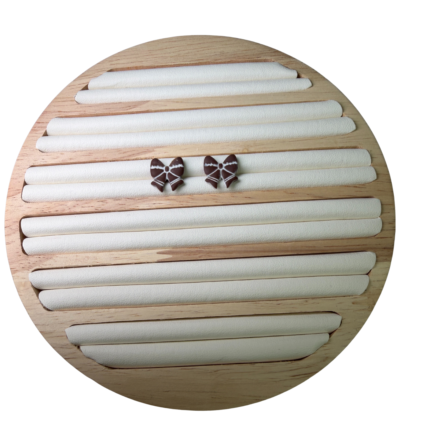 Football Bow Stud Earrings