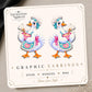 Baker Goose Earrings & Pins on original display card