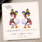 Pirate Goose with Parrot Earrings & Pins on original display card