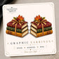 Autumn Leaves and Vintage Books Earrings & Pins on original display card