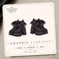 Purple Celestial Combat Boot Earrings & Pins on original display card