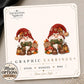 Grumpy Gnome Earrings & Pins on original display card