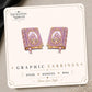 Fairytale Castle Book Earrings & Pins on original display card