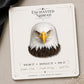 Bald Eagle Head Earrings & Pins on original display card