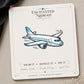 Airplane Stud Earrings on branded display card