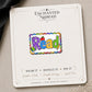 Read Earrings & Pins on a branded display card