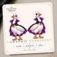 Vampire Goose Earrings & Pins on original display card