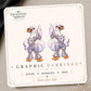 Disco Goose Earrings & Pins on original display card