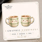 Cozy Plaid Coffee Mug Earrings & Pins on original display card