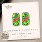 Soda can earrings and pins design display