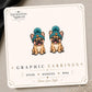 Beanie French Bulldog Earrings & Pins