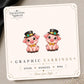Steampunk Pig Earrings & Pins