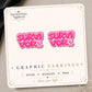 Pink Ribbon Survivor Earrings & Pins on original display card