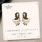 Scottish Goose Earrings & Pins on original display card