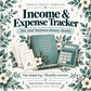 Small Business Income & Expense Tracker — Google Sheets Template — Teal Edition