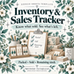 Craft Fair Inventory & Sales Tracker — Google Sheets Template — Teal Edition