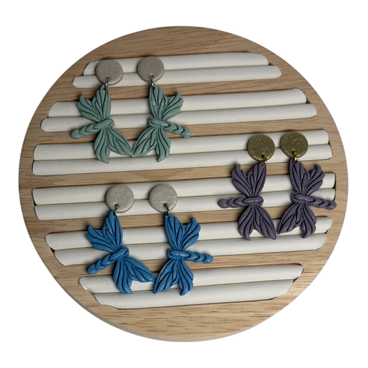 Enchanted Flutter Dragonfly Polymer Clay Dangles