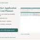 Market Application & Event Planner — Google Sheets Template — Teal Edition