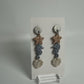 Enchanted Ocean Trio Seahorse  Polymer Clay Dangles