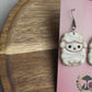 Little Lamb Sheep Polymer Clay Stud Dangle Earrings