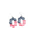 Star-Spangled Arch Dangles | Red White Blue Dangle Earrings | 4th of July Earrings | Americana Jewelry | Statement Clay Earrings | Handmade Earrings