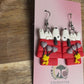 Snoopy-Inspired Polymer Clay Dangle Earrings