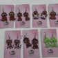Halloween Dog Clay Earrings, Cute Costume Puppy Dangles, Pumpkin Angel Devil Frankenstein Dog Earrings, Fall Pet Jewelry