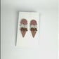 Sweet Scoop Ice Cream Dangle Polymer Clay Earrings