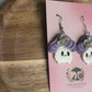 Whimsical Mushroom Polymer Clay Dangle Earrings