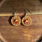Enchanted Waffle Polymer Clay Dangle Earrings