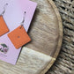 Cheddar Cracker | Polymer Clay Food Dangle Earrings
