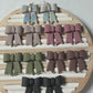 Classic Hand-Folded Bow Polymer Clay Dangle Earrings