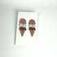 Sweet Scoop Ice Cream Dangle Polymer Clay Earrings