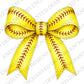 Softball bow digital design preview