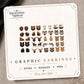 Yellowstone Inspired Stud Earrings on the tilted Enchanted Nomad Designs card
